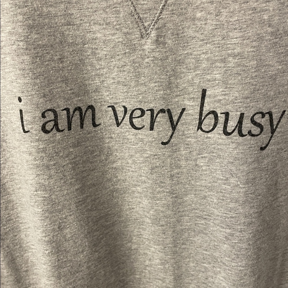 AnyBody Short Sleeve T-shirt Tunic Top ‘I Am Very Busy’ - Picture 2 of 5